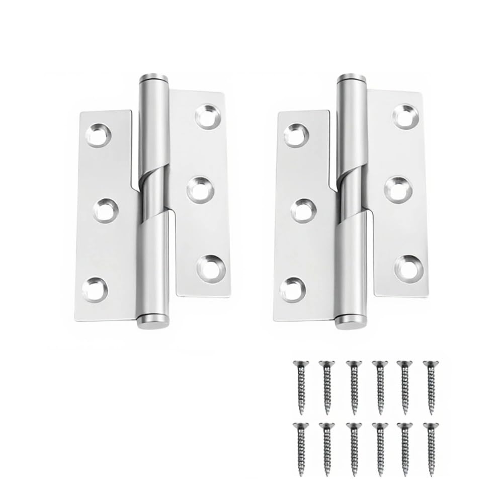 1Pair Door Hinges Lift-Off Door Hinge Stainless Steel-76mm Right