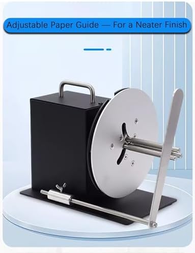 High-Speed Automatic Label Rewinder, Bi-Directional Label Winder with 1-11 Speed Control, Industrial External Holder for Shipping Labels, Adhesive Tags, Wash Tags