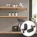 Biaungdo 30 Pcs Shelf Support Pegs, 1/4 Inch L-Shaped Clips with Rubber Sleeve, Cabinet Shelf Pegs for Bookshelves Glass Corner Shelf Cabinet Furniture, Antique Bronze