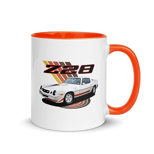 Mug Retro 1979 White Camaro Z28 Aesthetic Muscle Car miniatura 2