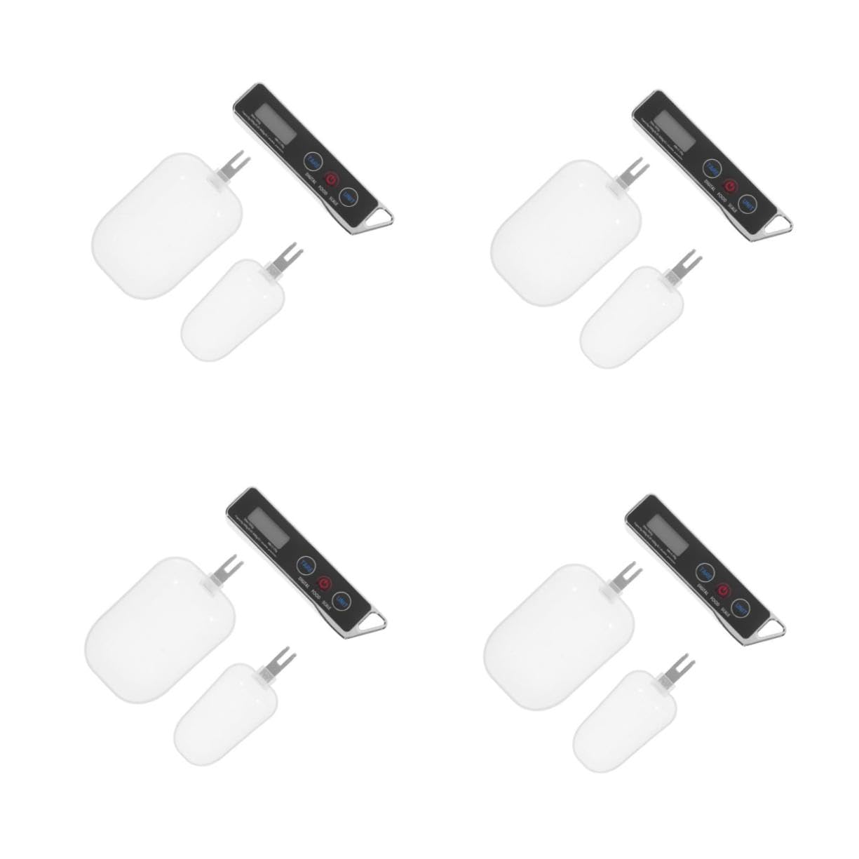ABOOFAN 4 Juegos de cocina electronica mini de alimentos eléctrica electrónica cucharas de medición de báscula de cocina el plastico