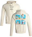 Peanuts Snoopy Womens and Mens Graphic Hoodies - Cozy Fleece Pullover Sweatshirts for Women & Men, Vintage Streetwear Hoodies, Size Medium, Snoopy Cream