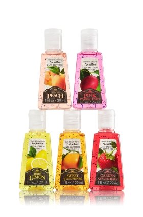 Bath & Body Works 5 Pack Pocketbac Fresh Picked Collection Bundle Hand Sanitizers 1 Fl Oz