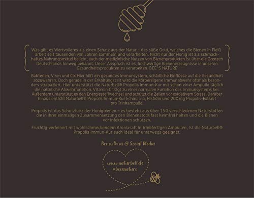 Naturbell Propolis Immun-Kur, Nahrungsergänzungsmittel mit Propolis und Vitamin C zur Unterstützung des Immunsystems… – Bild 7