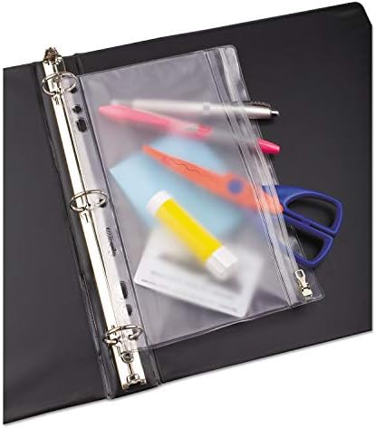 Oxford Clear Binder Pencil Case with Zipper, 6 x 9-1/2, Fits All Ring Binders - 68599 image 5