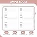 Comkiso Password Book with Individual Alphabetical Tabs Laminated, Large Print Password Keeper Book for Seniors, A5 Hardcover Internet Password Log Book to Record Website Login Details - Rose Gold