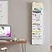 Wallniture Lisbon 15-Tier Wall Mounted File Holder and Desk Organizer, Metal White Office Organization and Storage Rack