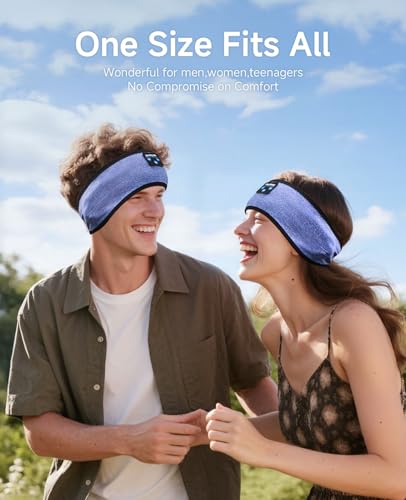 Image of Sleep Headphones | Bluetooth 5.4 Headband | Wireless Earbuds Earphones Sweat Resistant with Ultra-Thin HD Stereo Speaker, Headphone Band for Side Sleepers Workout Running Tech Gadgets Unique Gifts