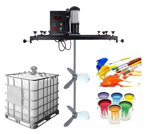 Mezclador de tanque eléctrico de 1000 W, agitador de aire for pintura, revestimiento, pegamento, cemento y disolvente de tinta, ajustable de 720 a 1200 mm.(D)