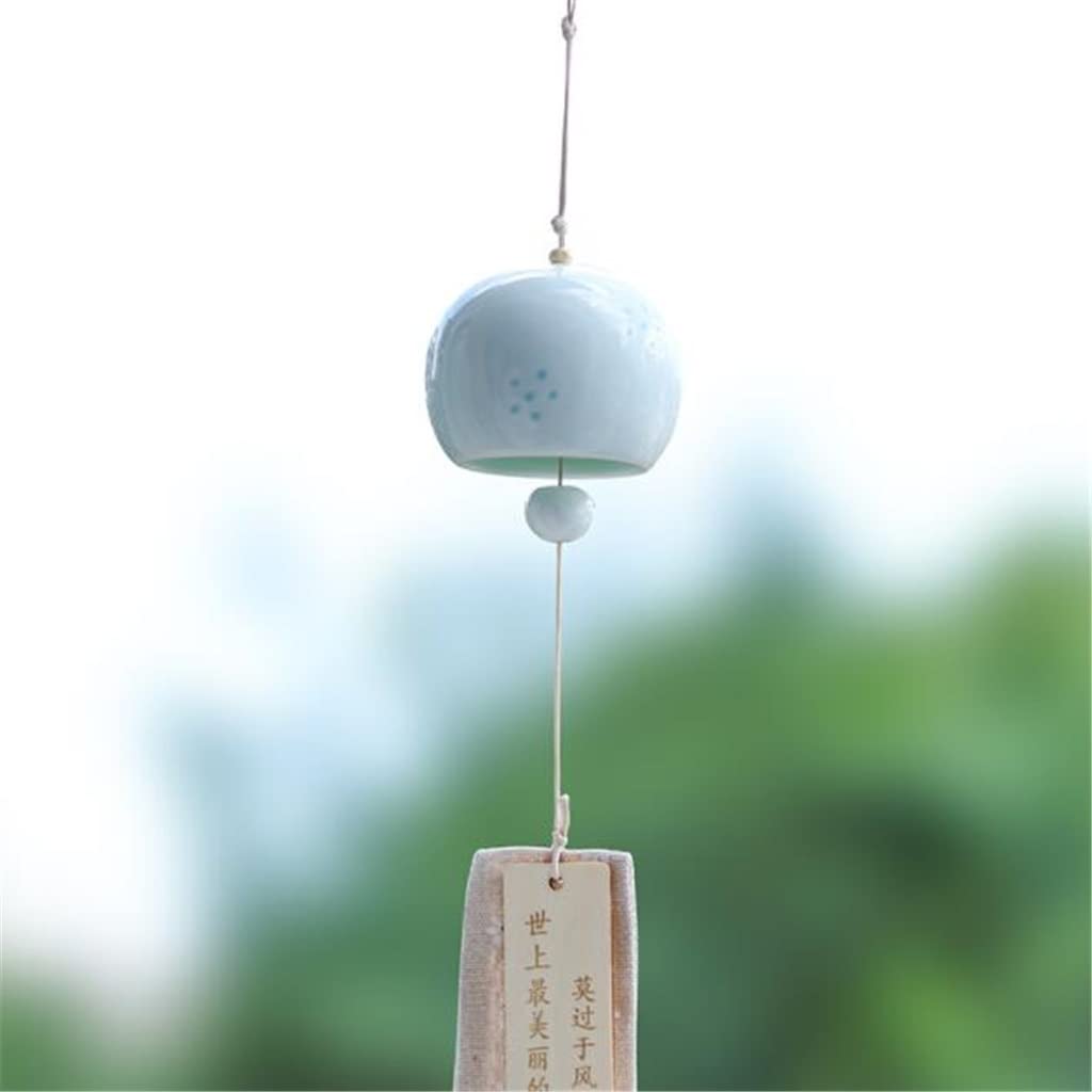 Cloche de vent japonaise céramique pour remplacer les carillons métalliques trop bruyants