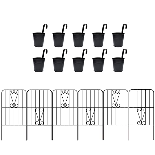 ShopLaLa Bundle - 10 Pack, 24 Inch Outdoor Garden Fence