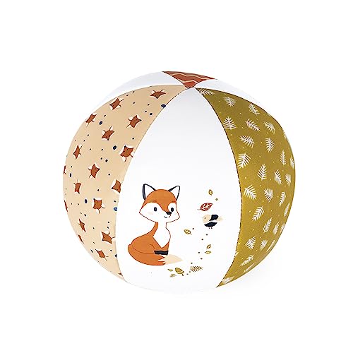 KALOO - Mein Babyball mit Fuchs - 10 cm - Babyspielzeug - Weicher Ball mit Bildern für Kinder - Fördert Feinmotorik und Vorstellungskraft. Ab 6 Monate, K221500