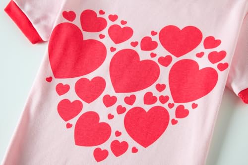 Popshion Girls Pajamas Short Sleeve 100% Cotton Toddlder Clothes Summer Pjs for Girl Sleepwear Kids Short Sets 3-10 Years4