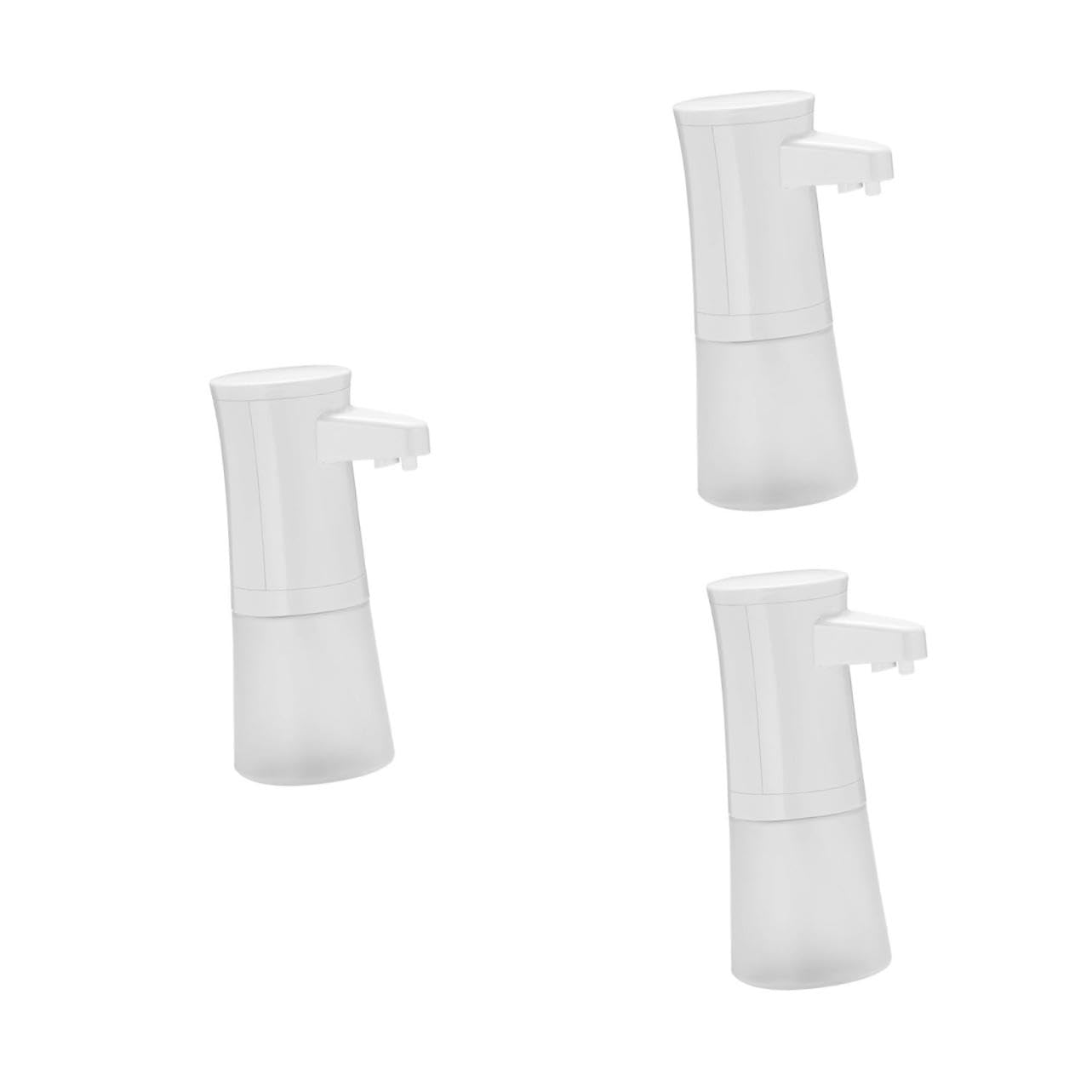 BESTOYARD 3pezzi Dispenser Di Sapone Automatico Con Sensore Erogatore Di Sapone Touchless Per Casa e Ufficio Capacità Elevata Facile Da Ricaricare Senza Batteria Inclusa