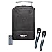 Hamilton Buhl VENU100A Portable PA System, DVD/CD/MP3 Bluetooth & Wireless Handheld Microphones, 60W