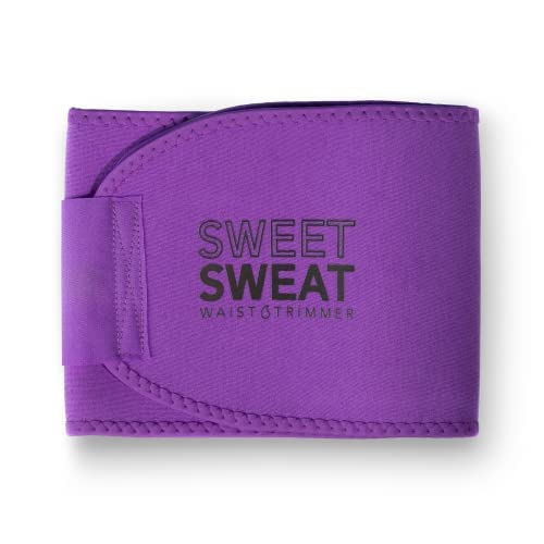 Sweet Sweat Waist Trimmer for Women and Men - Sweat Band Waist Trainer for High-Intensity Training & Workouts