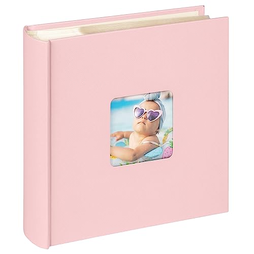 Fun ME-110-BR - Album Fotografico Raccoglitore Porta ricordi con Finestra intagliata nella Copertina per 200 fotografie Formato 10 x 15 cm rosa