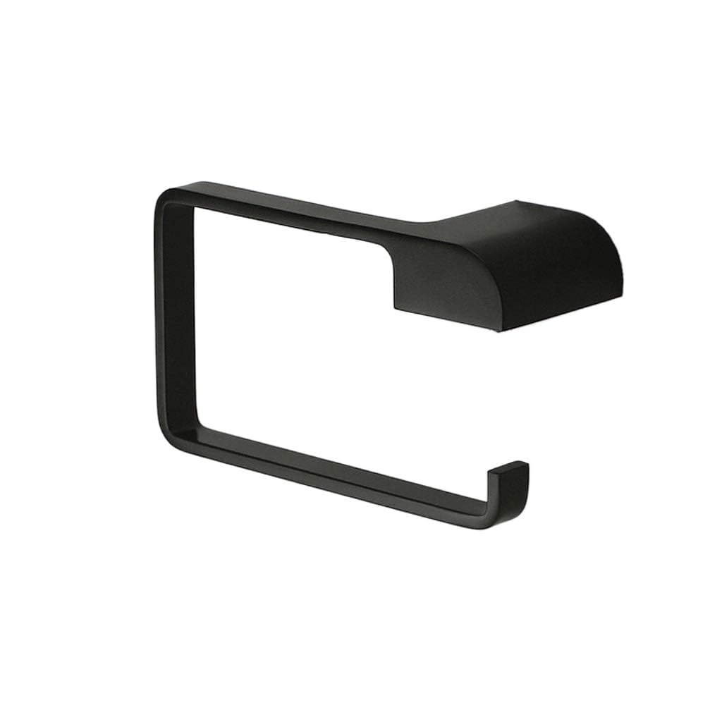 Portarotolo di Carta igienica da Parete, Porta fazzoletti, portarotolo da Bagno Nero, portarotolo in Acciaio Inossidabile, Vassoio per la casa