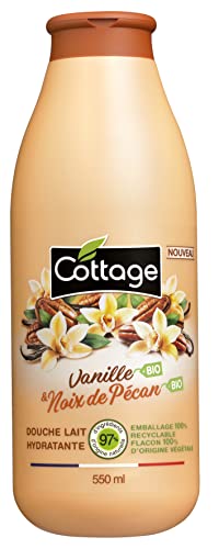 Cottage Douche Lait Hydratante – Vanille Bio & Noix de Pécan, Bio, 550ml