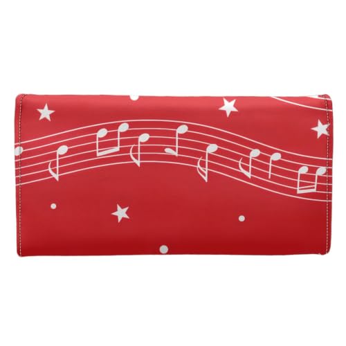 Image of AFPANQZ Womens Leather Wallets Big Capacity Card Holder Zipper Travel Purse | Santa Claus Snowman Print Phone Holder Coin Zip Pocket Multi Cards