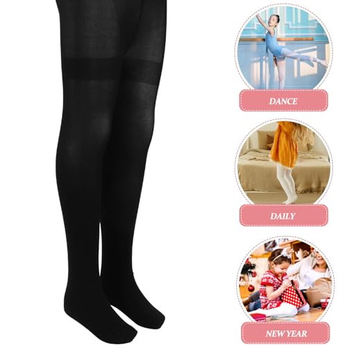 GALPADA 2pcs Ballet Dancers Tights for Girls Soft Pantyhose for Dance and Daily Wear Ages4