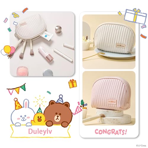 Small Makeup Bag for Purse Mini Cosmetic Pouch Waterproof Makeup Organizer for Women Small Cosmetic Bag PU Leather Travel Makeup Bag Lipstick Bag with Zipper Beige3