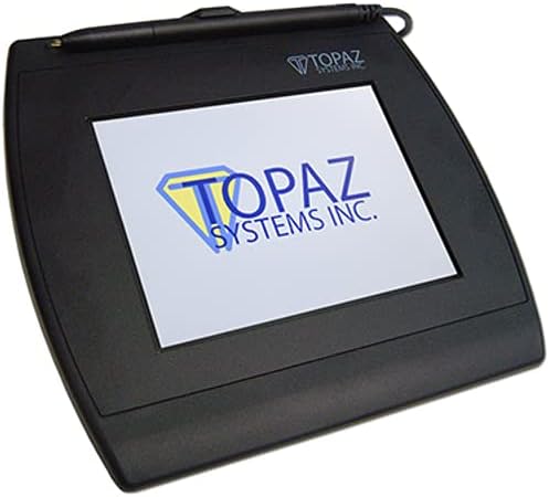 Topaz T-LBK57GC-BBSB-R SigGem Color 5.7 Signature Capture Pad Dual Serial Virtual Serial via USB