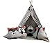 Bambi® Tipi Teepee tente indienne en tissu pour chambre d'enfant avec tapis et 4 coussins. Types Bosco.