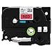 Brother Tape, Retail Packaging, 1 Inch, Black on Red (TZe451) - Retail Packaging
