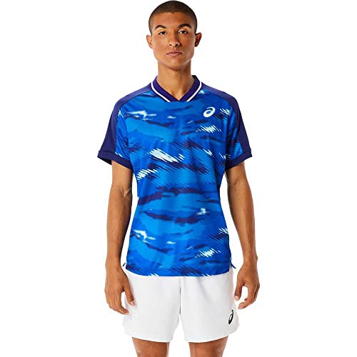 Image of ASICS Men's Match Graphic Polyester Regular Fit Top
