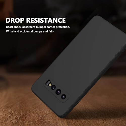 Image of for Samsung Galaxy S10 Plus Case Black, Scratch Resistant with Soft Touch, Slim Thin Phone Cover for Samsung Galaxy S10 Plus