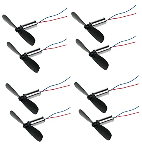 Image of Invento 8Pcs DC 3.7V 716 7x16mm Micro Coreless Motor With 8Pcs Propeller High Speed Mini Drones