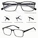 EYECEDAR 4-Pack Blue Light Blocking Reading Glasses for Men Readers for Men Women Adjustable Metal Spring Hinges Eyeglasses 2.00