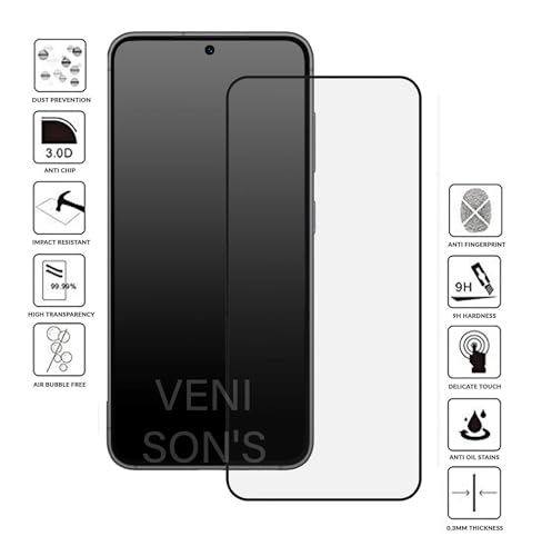 Image of VENI SON'S Scratch And Tear Resistant, Crystal Clear Edge to Edge Tempered Glass Screen Protector Guard Compatible With Oneplus 15