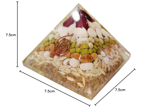 Image of Annapurna Pyramid |3-Inch| Divine Goddess Annapurna Pyramid for Abundance, Nourishment, and Prosperity | Spiritual Decor for Home and Office