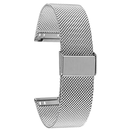 Sangle de montre interchangeable en acier inoxydable avec boucle à crochet - 4