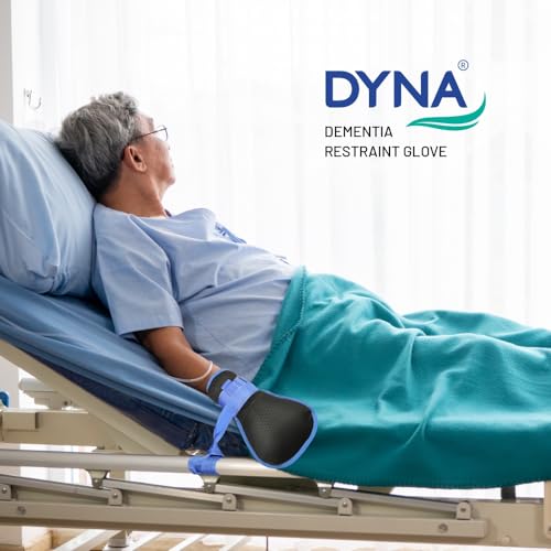 Image of Dyna Limb Restrainers with Dementia Gloves for Wrist and Ankle Control (Combo-Pack) (Pair)