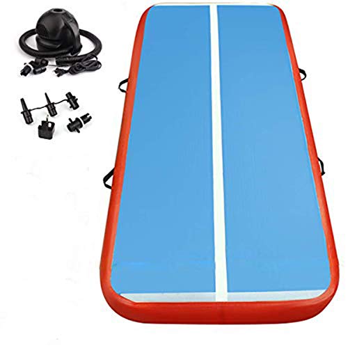 FBSPORT airtrack Gimnasia 20 cm Espeso de Esterilla Hinchable, Colchoneta Hinchable, 6 m Air Floor Track para Gimnasia, Pista de Aire Inflable Tumbling con Bomba Eléctrica | ancho1M