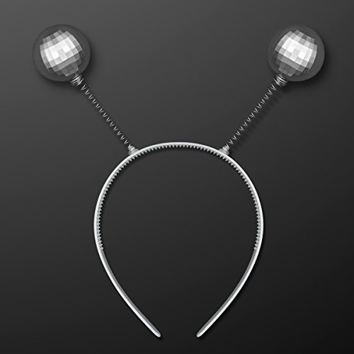 FlashingBlinkyLights Set of 12 Disco Ball Head Boppers Headband (NON-Light Up)