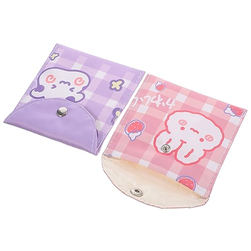 minkissy 2個サニタリーポーチ 大容量 生理用品収納バッグ 軽量 防水 素材