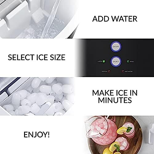 Máquina fabricadora de hielo eléctrica portátil de mostrador miniatura 5