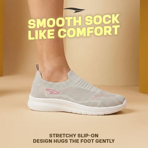 Image of ASIAN Melody-52 Women & Girls Walking Shoes | Soft Sock-Like Fit, Breathable Woven Mesh, Lightweight Cushioned Sole, Flexible Slip-On Ideal, Travel