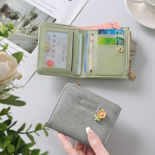 Wallet for Women Small Compact Double Sided Folding Bag Bifold Light Luxury Pocket Wallet Ladies Mini Purse Credit Card Bags4