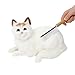 HBuir Wooden Handle Cat Dog Stainless Steel Double-Sided Comb Grooming Hair Shedding Washing Tool