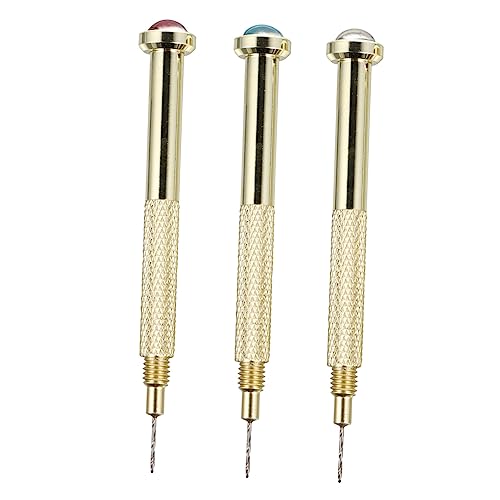 FOMIYES 3pcs Nail Art Supply Dangle Piercing Tool Nail Art Accessories Handheld