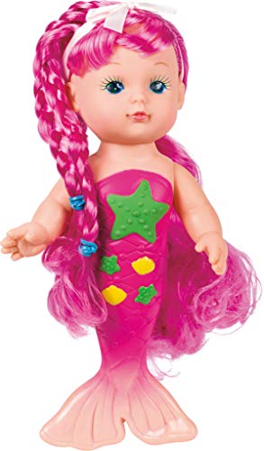Toysmith Magical Mermaid Bathtime Dolls (9") Gift Set Bundle With Matty's Toy Stop Storage Bag - 2 Pack (Assorted Colors) #TOP1