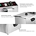 Safstar Professional Electric Deep Fryer, 1700W Stainless Steel Chicken Chips Fryer with Basket Scoop for Commercial Restaurant Countertop Family Food Cooking (Single Tank)