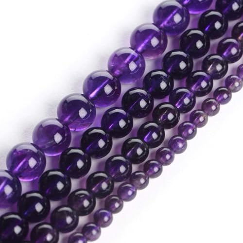 Image of 45pcs Adabele Lab Created Purple Amethyst Gemstone 8mm Round Beads