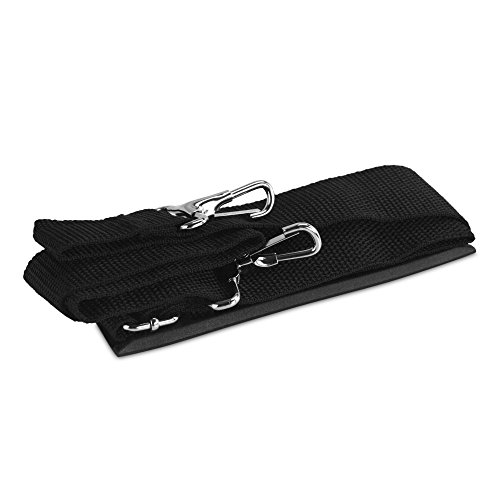 DALIX Metal Duffle Bag Strap Replacement Black Color (Black)3