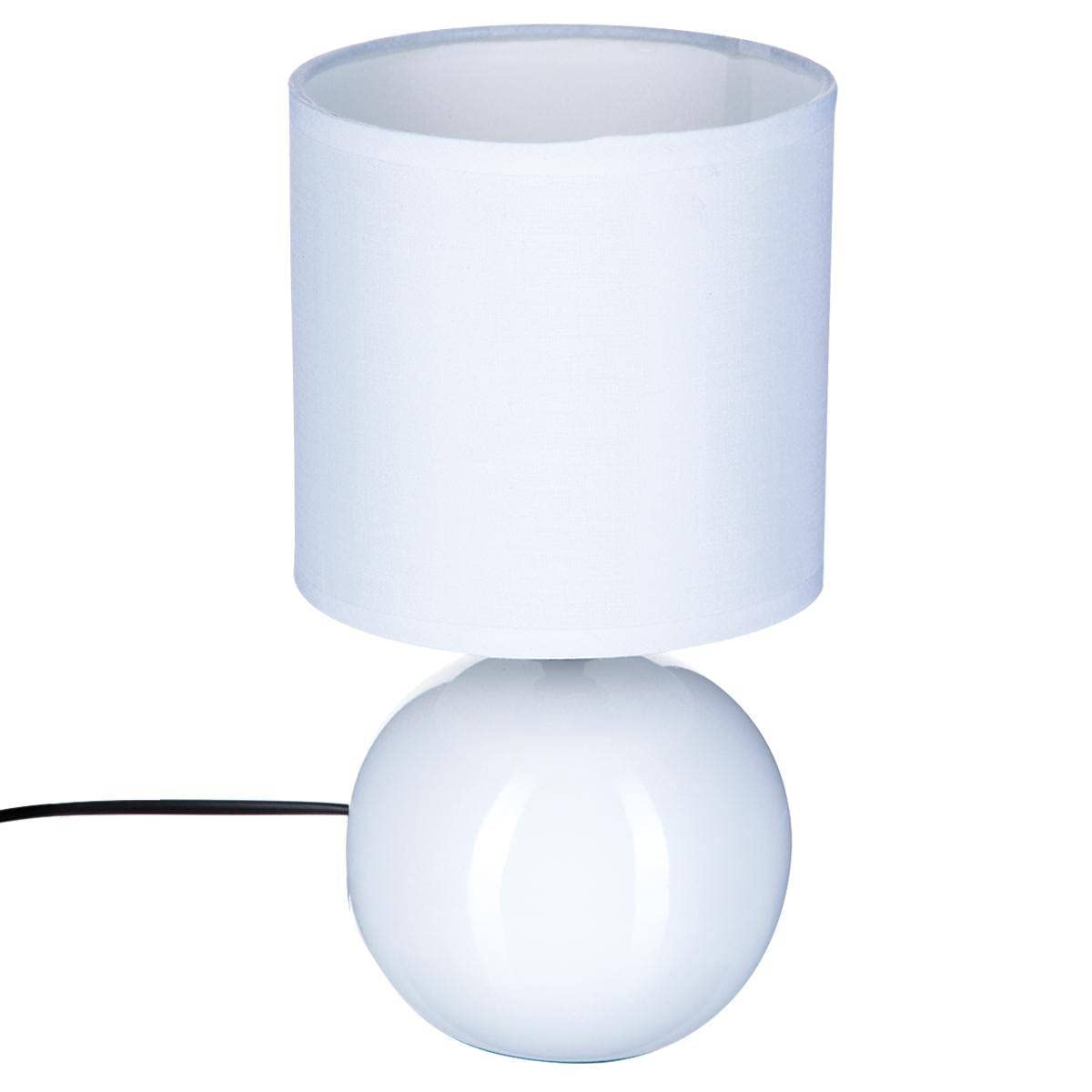 Lampe LED Atmosphera Oda - Batterie Rechargeable - Blanc - Hauteur 17 Cm - Lumière D'appoint Tamisée Pour Intérieur